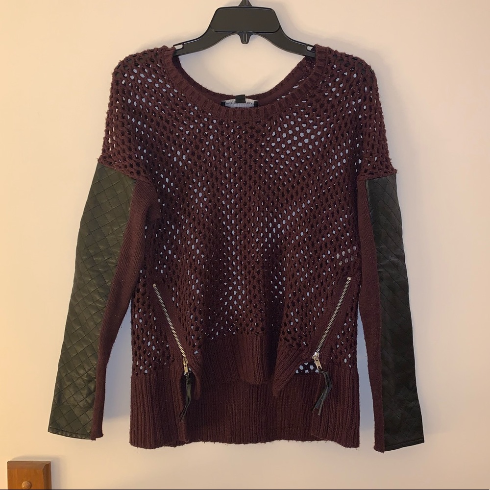 Rock and republic purple light knit sweater size L